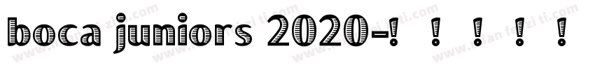 boca juniors 2020字体转换